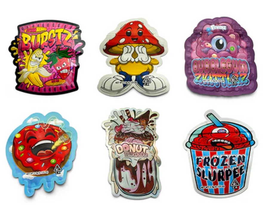 12 Cali-bags, 6 Different Designs, 2 Of Each