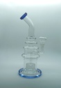 Bong, black, Multi RIng Bong With Shower, 30cm