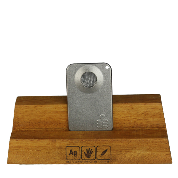 [SIL1] Silber Palm Leaf Magnet Pfeife, matt