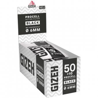 Gizeh ACTIV Filter PROCELL, 50+10, BLACK, 6 mm Ø