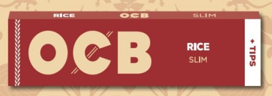 OCB RICE, Slim King Size With Tips, VE32