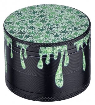 Metal Grinder, 40 mm Diameter, 4-piece, DRIPPING Leaf