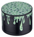 Metal Grinder, 40 mm Diameter, 4-piece, DRIPPING Leaf