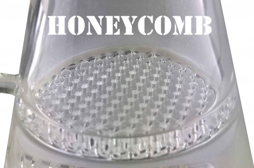 Oil rig with slit diffuser and honeycomb