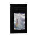 Mylar Bag WINDOW, 100 X 60 Mm, Pack Of 50, Black-ZPHW1BK-Bam Bam Bhole_2.jpg