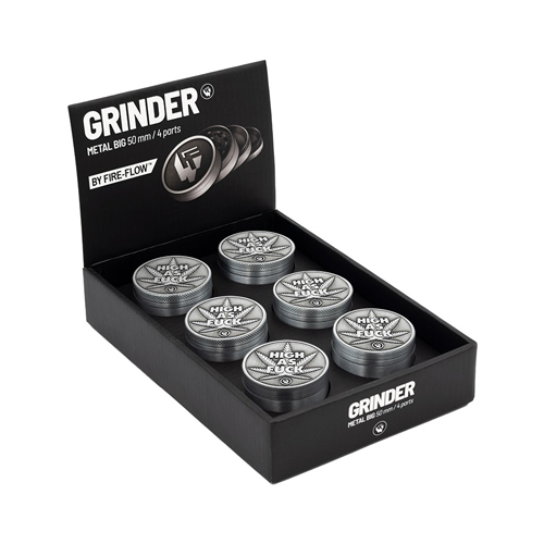 Metal Grinder, HIGH AS FUCK 50 mm Diameter, 4-piece, Sieve-WNC54HF-_2.jpg
