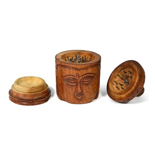 Wooden Grinder, BUDDHA, 3-piece-WN105BU-Bam Bam Bhole_2.jpg