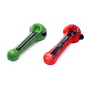 Glass Pipes, Hand Pipe Bucket, 3 Red3 Green, 10 cm Each-SSC10326-Bam Bam Bhole_2.jpg