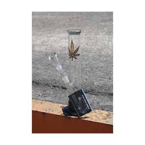 Glass Bong, 14.5 Cm, 36 Cm, 42 mm Ø, Plastic Base-GW50-Bam Bam Bhole_5.jpg