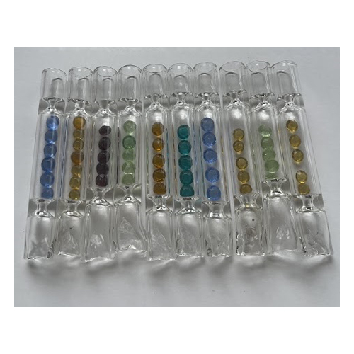 Glass One-hitter, Crystal, VE10 Mouthpieces, 9cm-SSC10206-Bam Bam Bhole_2.jpg