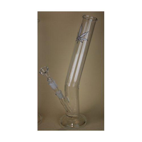 GLASS BONG, 18.8 Mm, 40 Cm, Round Base, 55 mm Ø-GW46AR-Bam Bam Bhole_2.jpg
