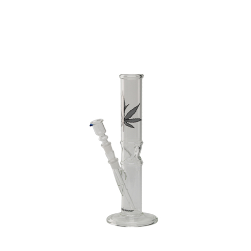 Glass Bong  Ice Bong, 40 cm Height, Curved, 18.8 mm-GW37-Bam Bam Bhole_2.jpg