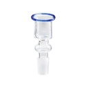 GLASS Plug Head, 14.5 mm Cylinder, Small, Blue Rim-EK4KB-Bam Bam Bhole_2.jpg