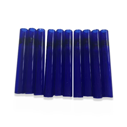 Glass One-hitter, BLUE, Pack Of 10, 9 Cm, Cigarette Pipe-SSC10141BL-Bam Bam Bhole_2.jpg