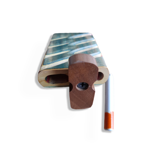 One Hitter, Wooden Dugout, Colored Pattern, 7.5cm-SB37-Bam Bam Bhole_2.jpg