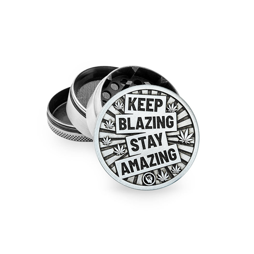 Metal Grinder, KEEP BLAZING 50mmø, 4-piece, Sieve-WNC54KB-_2.jpg