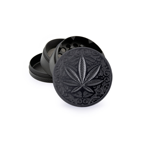 Metal Grinder, Black TRANCE LEAF, 50 mm Diameter, 4-piece-WNC54BLE-_2.jpg