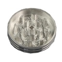 Aluminum Grinder, 50 mm Ø, 4-piece With Mesh-WNB54-Bam Bam Bhole_4.jpg