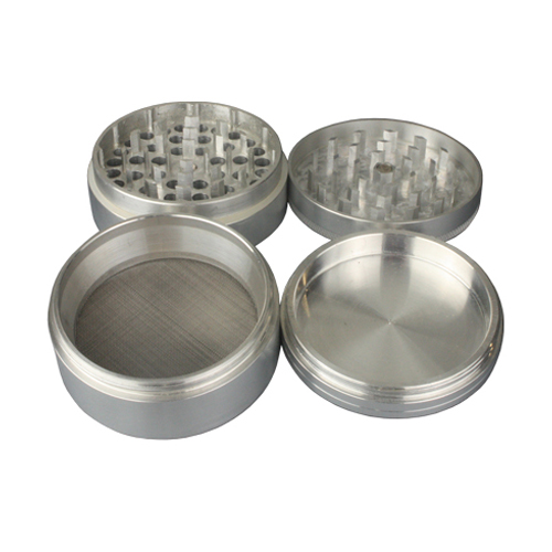 Aluminum Grinder, 63 mm Ø, 4-piece With Screen, CNC-WN634-Bam Bam Bhole_2.jpg