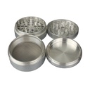 Aluminum Grinder, 63 mm Ø, 4-piece With Screen, CNC-WN634-Bam Bam Bhole_2.jpg