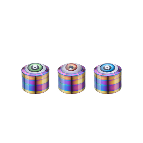 Metal Grinder, 50mmø, 4-piece, Red EYES RAINBOW-WN54REDY-Champ High_5.jpg