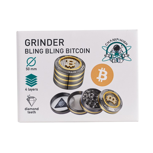 Aluminum Grinder BLUE, 50 mm Ø, 4-piece With Sieve, CNC-WN54B-Bam Bam Bhole_2.jpg