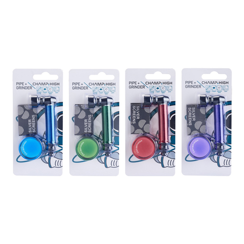 Metal Pipe 8 cm Long + Mini Grinder + Screens-MP72-Champ High_5.jpg