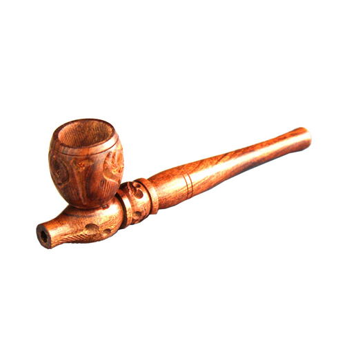 Wooden Pipe, approx. 13 Cm, Screw-on-MS1-Bam Bam Bhole_2.jpg
