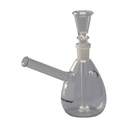 Glass Bong, Teardrop Shape, 14 Cm, 14.5 mm Ground Joint-GW6-Bam Bam Bhole_2.jpg