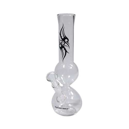 Glass Bong, 14.5 Cm, 28 Cm, Ice Bong, 42 mm Ø-GW80-Bam Bam Bhole_3.jpg