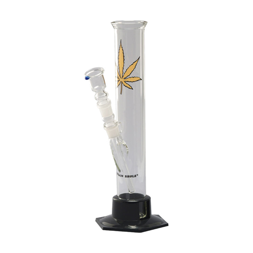 Glass Bong, 14.5 Cm, 29 Cm, 42 mm Ø, Plastic Base-GW50M-Bam Bam Bhole_5.jpg