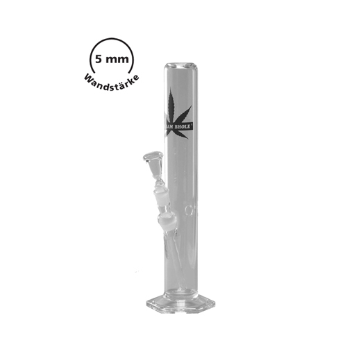 GLASS BONG, 5 Mm, 18.8 Mm, 40 Cm, 55 mm Ø-GW515A-Bam Bam Bhole_5.jpg