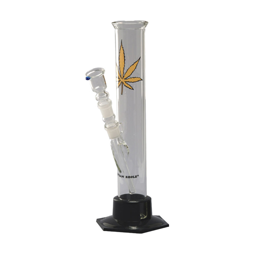 Glass Bong, 14.5 Cm, 29 Cm, 42 mm Ø, Plastic Base-GW50M-Bam Bam Bhole_4.jpg