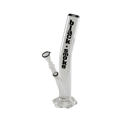 Glass Bong - 18.8 cm - 40 cm - Black Smoke-GW46ABS-Bam Bam Bhole_2.jpg