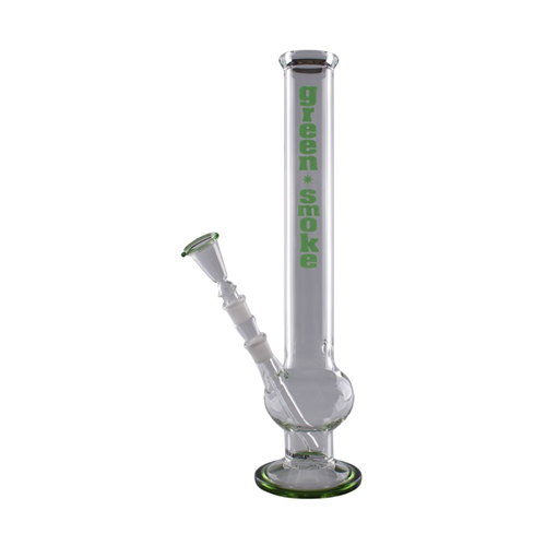 Glass Bong With Leaf, 50mm Ø, 44cm, Ice, 18.8mm-GW38-Bam Bam Bhole_2.jpg
