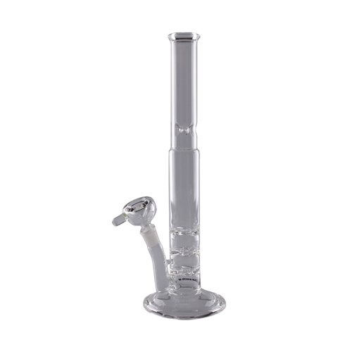 Glass Bong, 38 cm High, Curved, 18.8 mm Plug-in System-GW11-Bam Bam Bhole_5.jpg