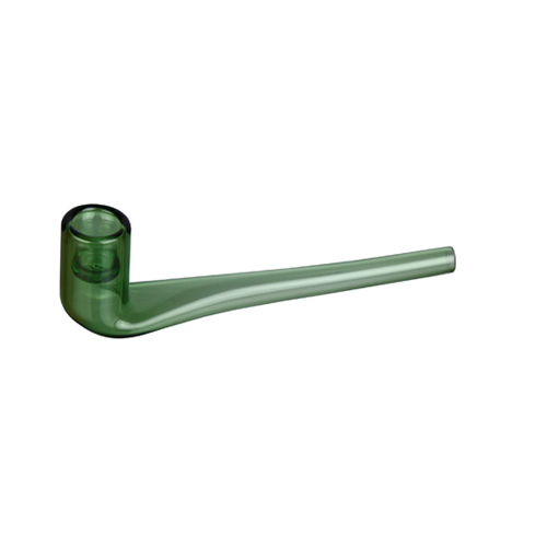 Glass Pipe Green, 12 cm-GP14G-Bam Bam Bhole_2.jpg