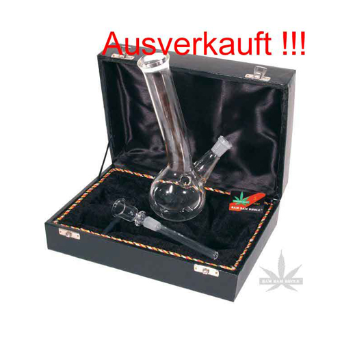 Glass Bong In Case - GW1L - 23 cm - 14.5 mm-GH1L-Bam Bam Bhole_2.jpg