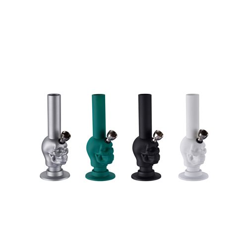 Rubber Bong, 15 cm High, Mini Skull, 1 Piece-A135-_2.jpg