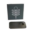 Silver Palm Leaf Magnet Pipe, Matte-SIL1-Bam Bam Bhole_2.jpg