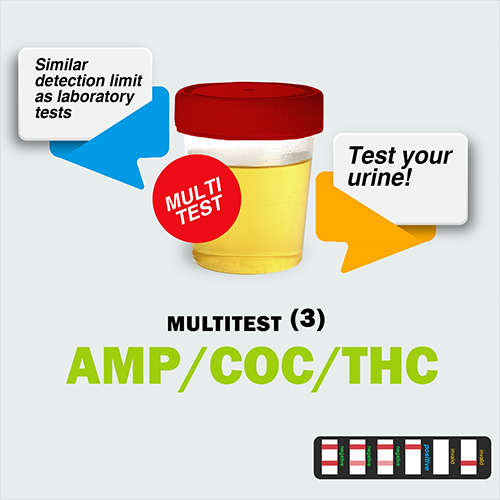 Urine Test Strips, Multi-drug Tests, 3-fold