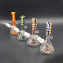 Red Artwork Hookah Bong, 20 cm-SSC10166SRE-Bam Bam Bhole_2.jpg