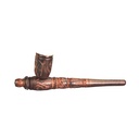 Wooden Pipe, approx. 17 Cm, Soapstone Downstem-MS9-Bam Bam Bhole_4.jpg