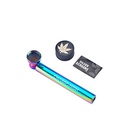RAINBOW Glass Pipe & GRINDER, 1 Piece-MP31-Champ High_5.jpg