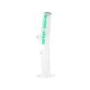 Glass Bong - 18.8 cm - 40 cm - Green Smoke - Round Base-GW46RG-Bam Bam Bhole_2.jpg