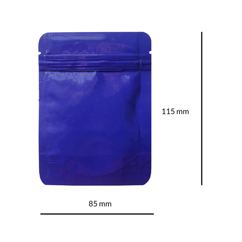 Mylar Bag 115 X 85 Mm, PU50, Blue-MB11585BL-Bam Bam Bhole_2.jpg