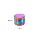 Metal Grinder, 55 mm Diameter, 4-piece, RAINBOW, 1 Piece-WN55RAIN-Champ High_4.jpg