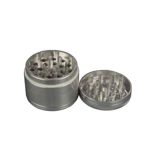 Aluminum Grinder, 50 mm Ø, 4-piece With Mesh, CNC-WN54-Bam Bam Bhole_2.jpg