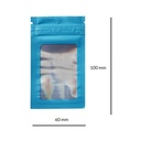 Mylar Bag WINDOW, 100 X 60 Mm, Pack Of 50, Blue-ZPHW1BL-Bam Bam Bhole_2.jpg