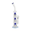 Blue Triple Shower Percolator Bong, 45 cm-SSC10132BL-Bam Bam Bhole_2.jpg